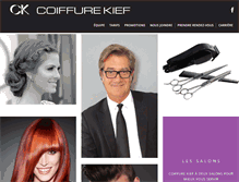 Tablet Screenshot of coiffurekief.com